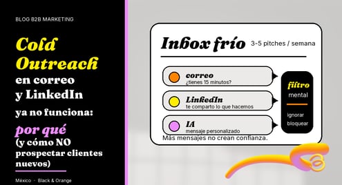 Cold Outreach en correo y LinkedIn ya no funciona: por qué (y cómo NO prospectar clientes nuevos)