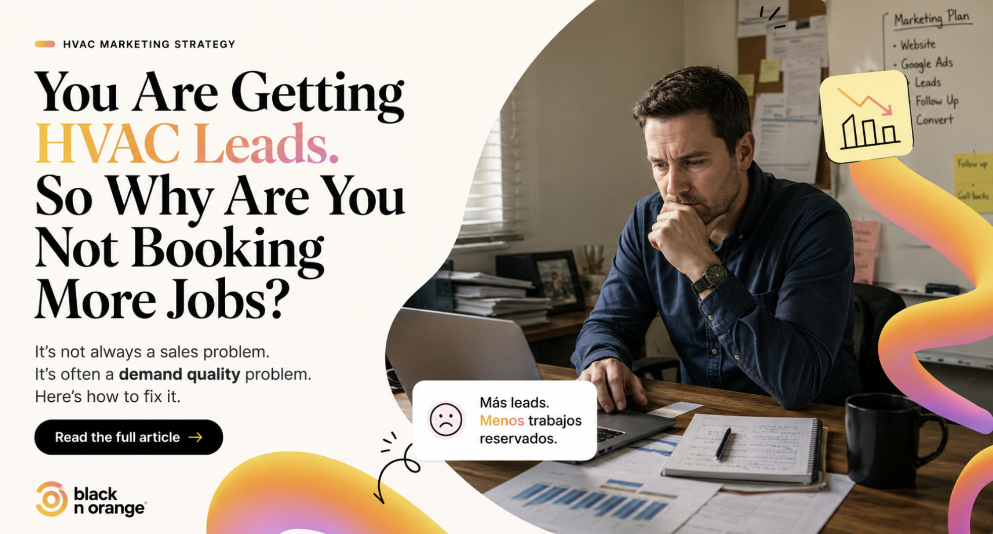 HVAC leads not booking jobs