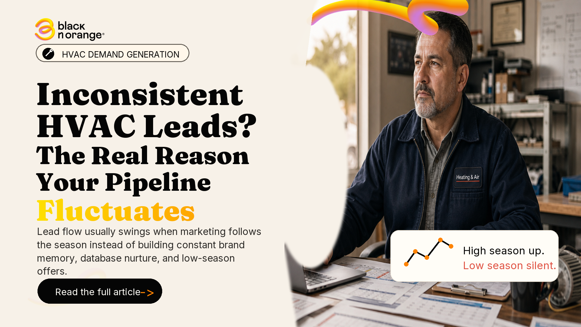 Texas HVAC founder reviewing pipeline cycles and marketing strategy