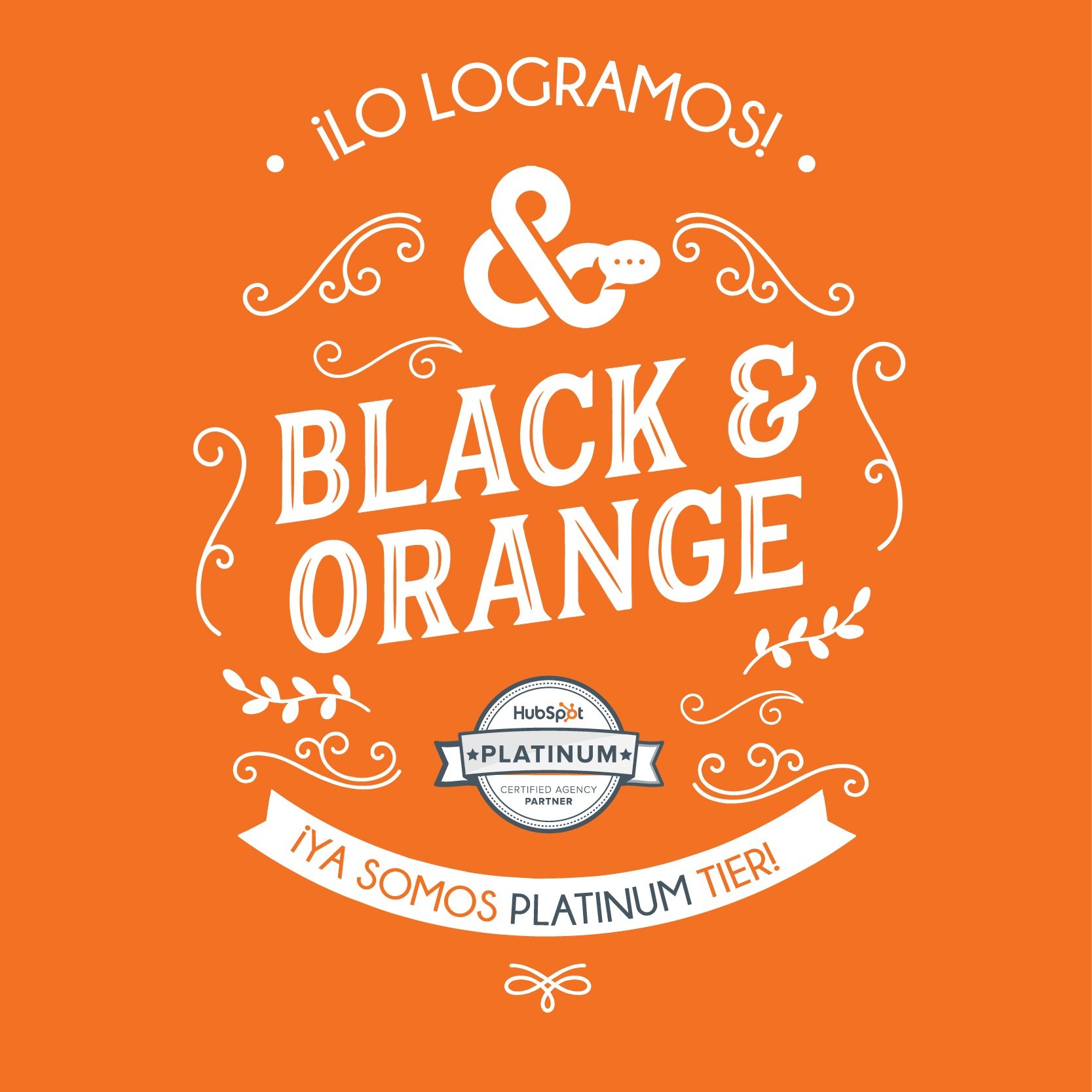 Juntos lo hemos logrado: ¡Black and Orange ya es Platinum!